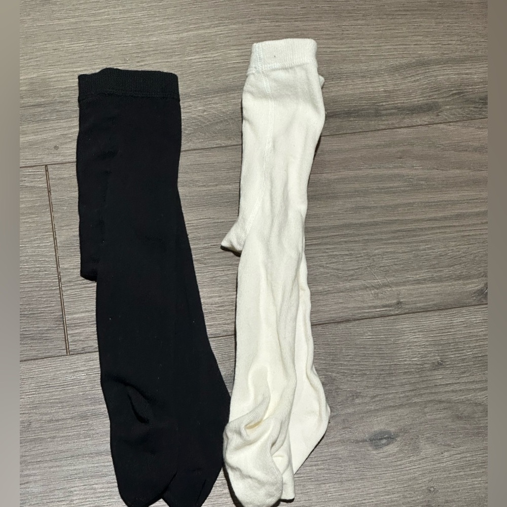 Source Unknown Black and White Men’s Dress Crew Socks - Two Pack